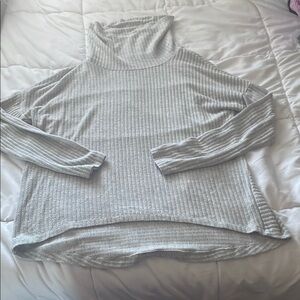 Cozy Gray Turtleneck Sweater